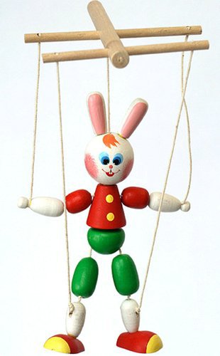 Деревянная игрушка Буратино марионетка (СМ1)
