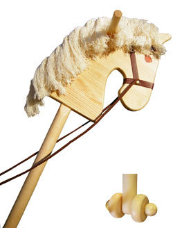 Лошадки-скакалки на палочке деревянные девочек