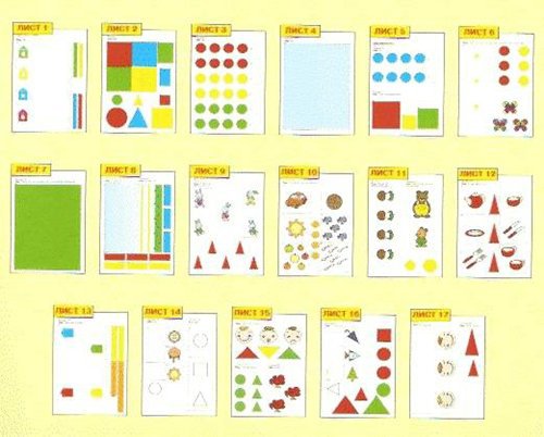 Обучение математике в детских садах с помощью счетного материала